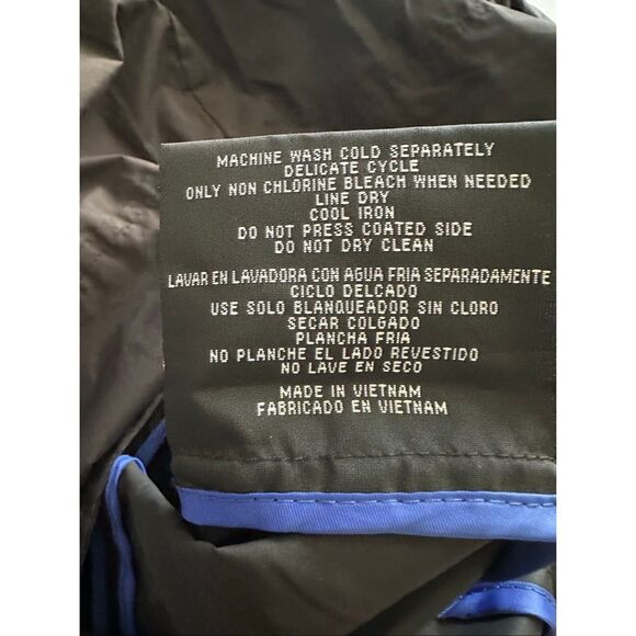 Cole Haan Women's Full Zip Lightweight Rain Jacket-Long Style-Black size medium - Picture 6 of 12